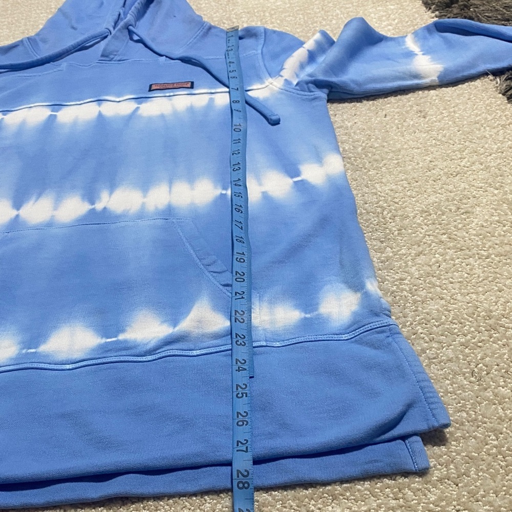 Vineyard Vines Light Blue Tie-Dye Hoodie Size S 100% Cotton - Picture 12 of 16